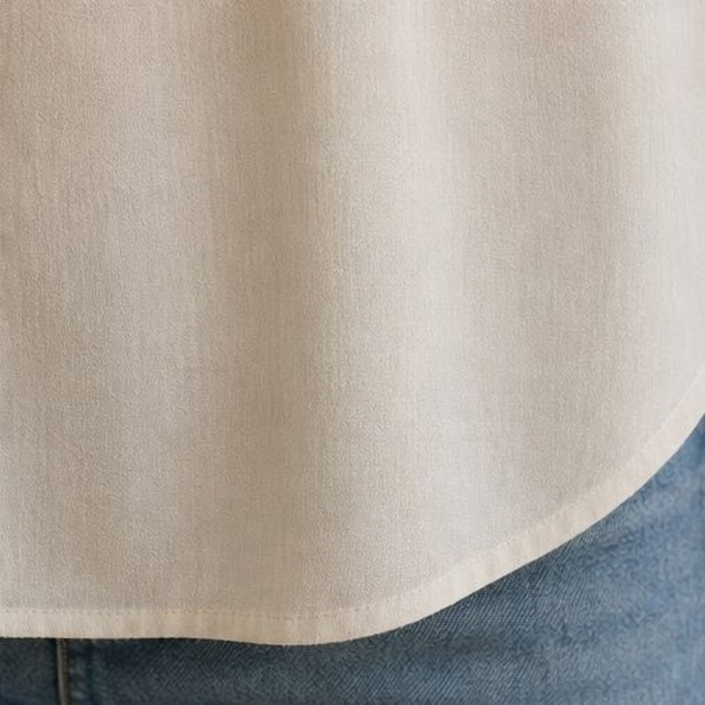 Cream Ruffle Collar Blouse - Picture 6 of 6